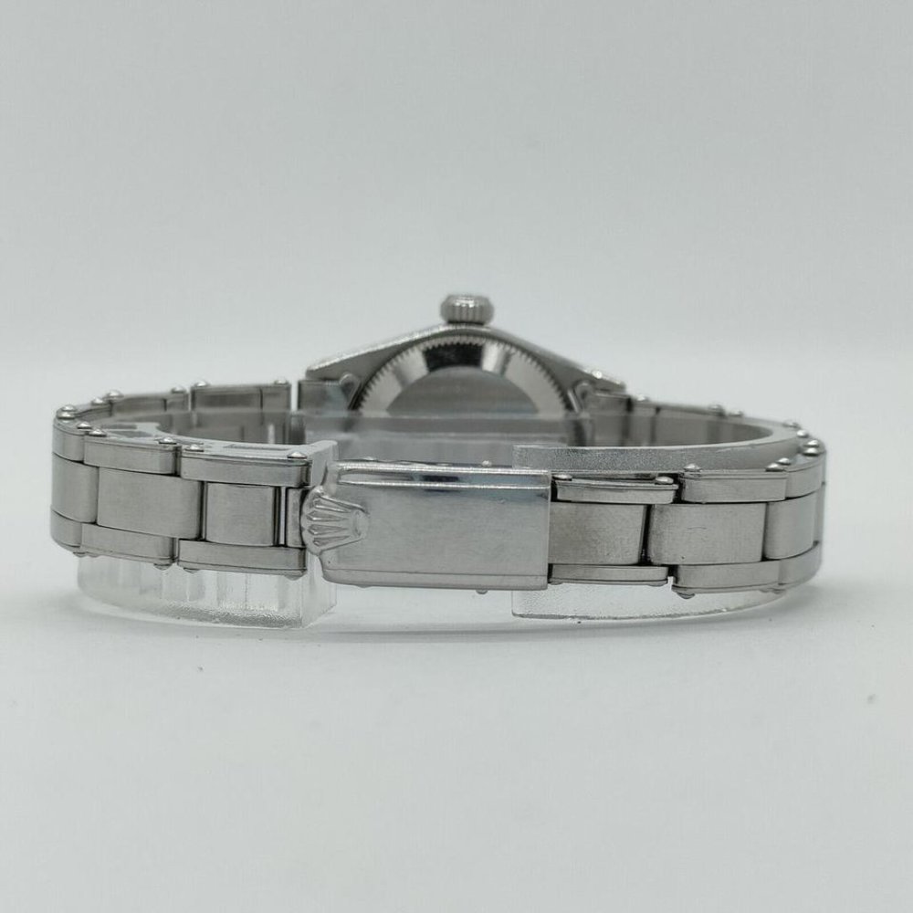 ROLEX Oyster Perpetual Date 24mm Women's Watch Stainless Steel Silve - Picture 15 of 15